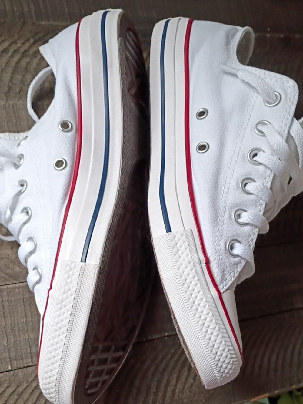 Converse All Star Classic Unisex White Low Top Sneakers Size Men's 8 / Wm's 10 - Picture 11 of 16
